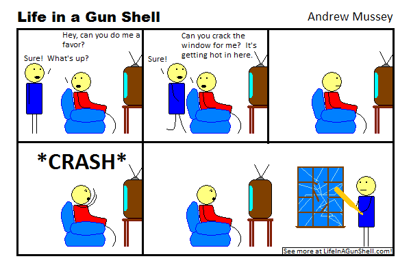 Can you crack a window?